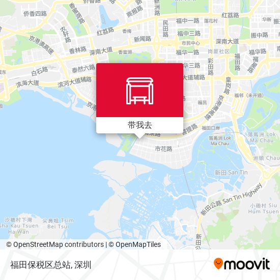 福田保税区总站地图