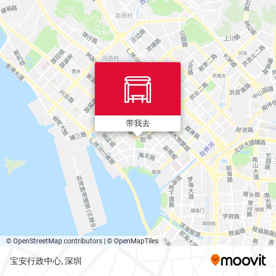 宝安行政中心地图