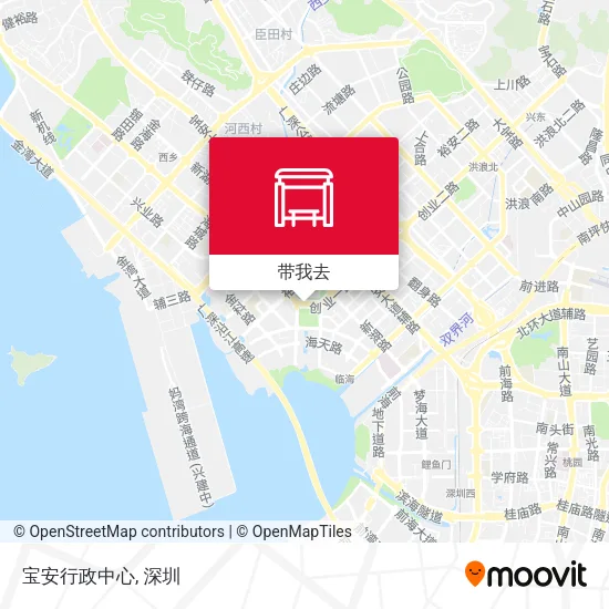 宝安行政中心地图