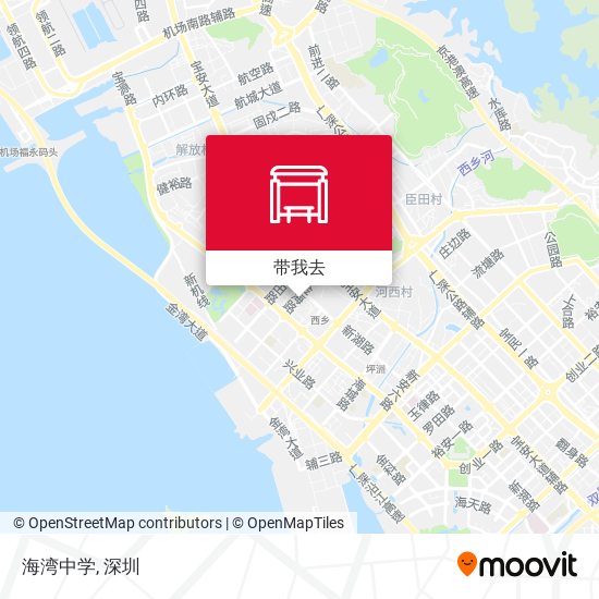 海湾中学地图