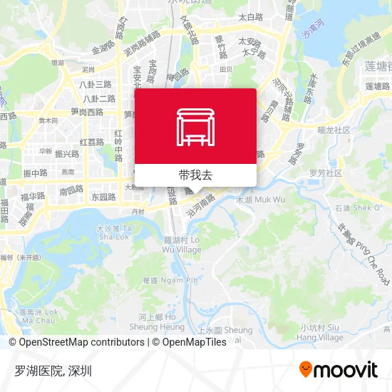 罗湖医院地图