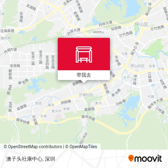 澳子头社康中心地图