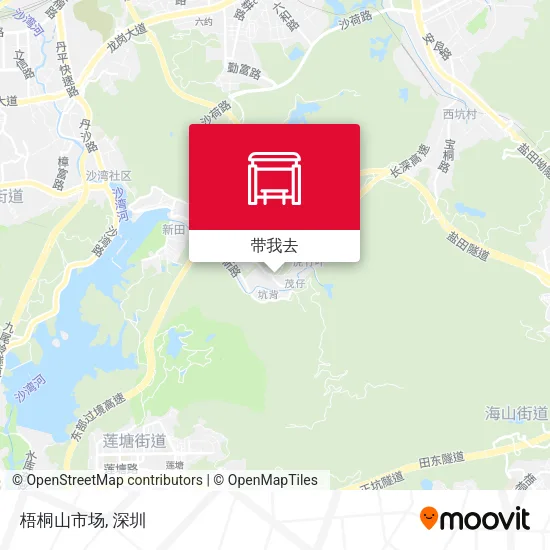 梧桐山市场地图