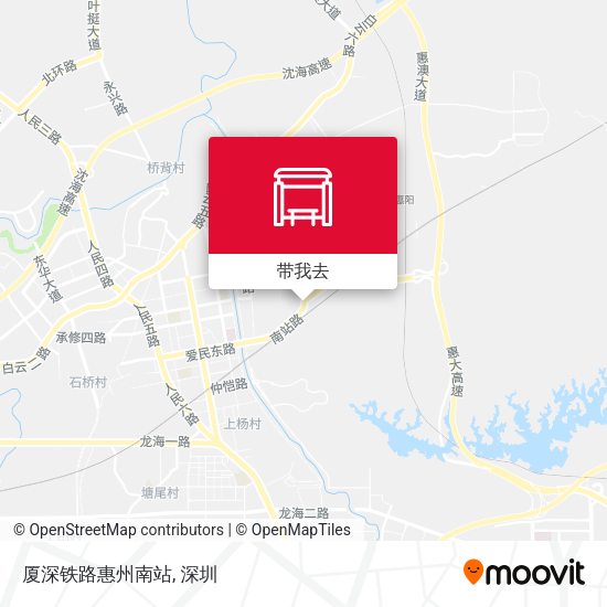 厦深铁路惠州南站地图
