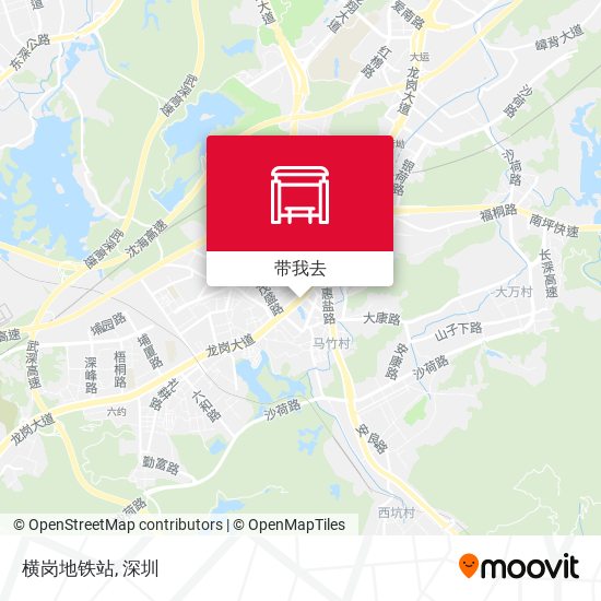 横岗地铁站地图