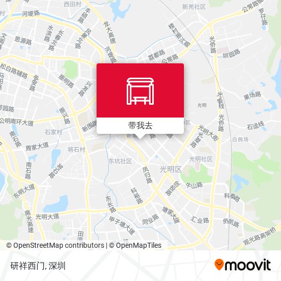 研祥西门地图