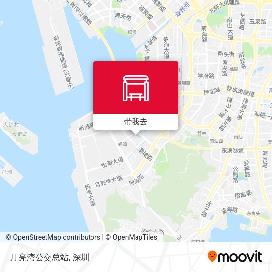 月亮湾公交总站地图