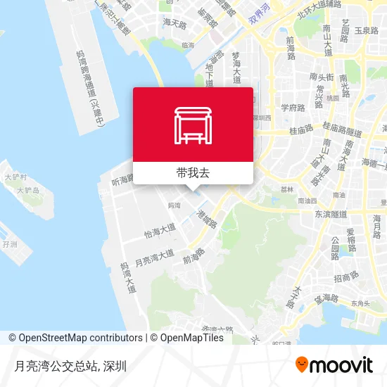 月亮湾公交总站地图