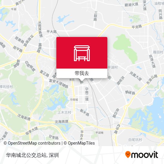 华南城北公交总站地图