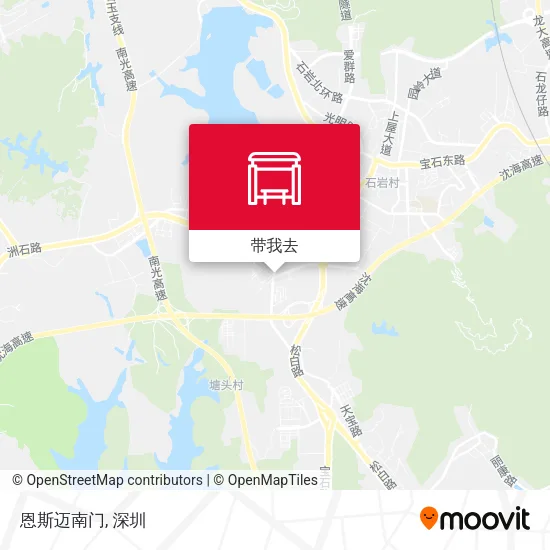 恩斯迈南门地图