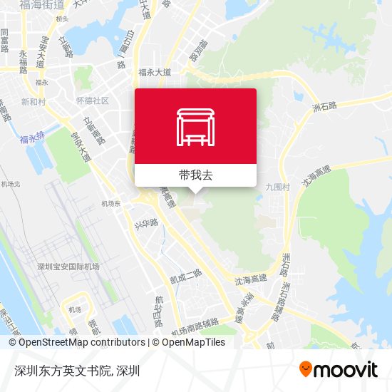 深圳东方英文书院地图