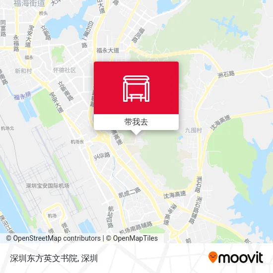 深圳东方英文书院地图