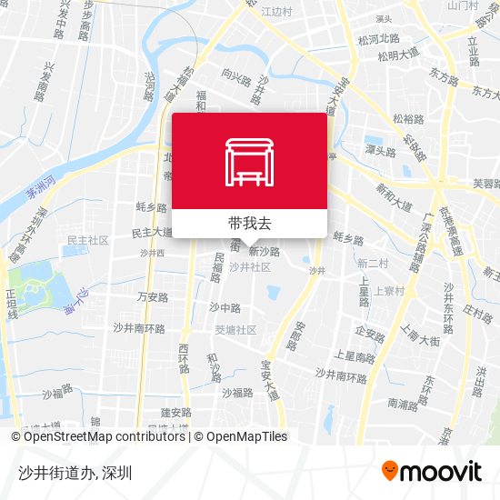 沙井街道办地图