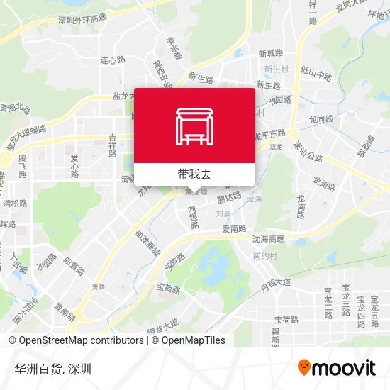 华洲百货地图