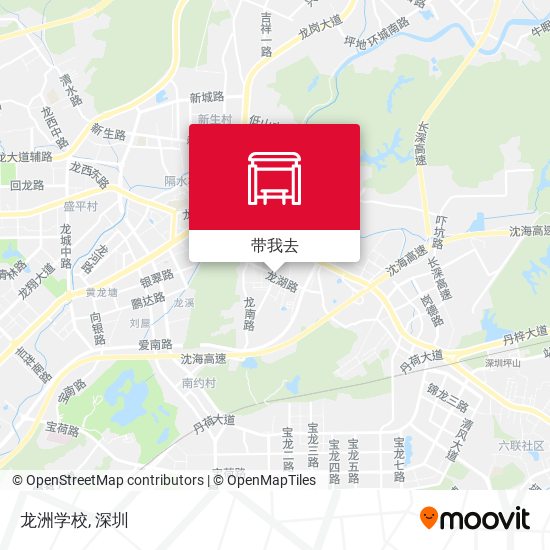龙洲学校地图