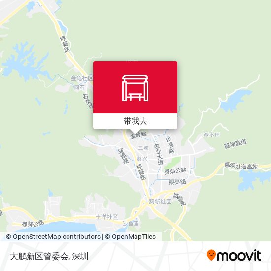大鹏新区管委会地图