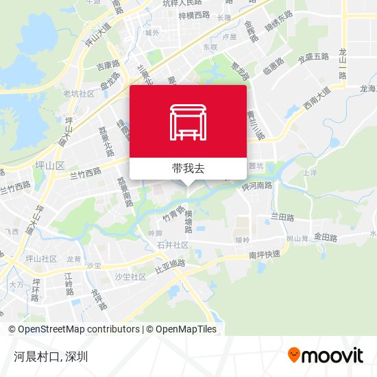 河晨村口地图