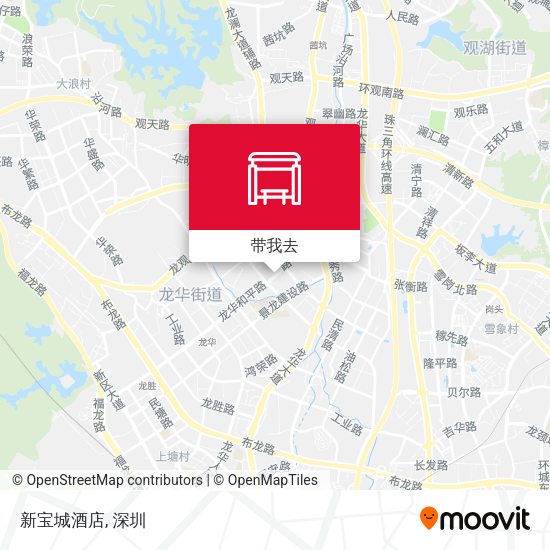 新宝城酒店地图