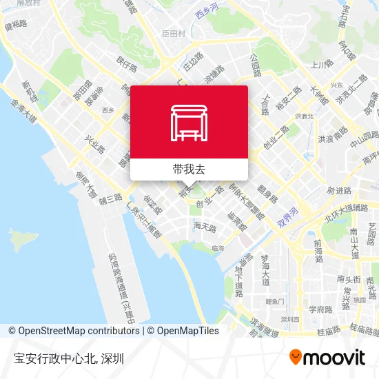 宝安行政中心北地图