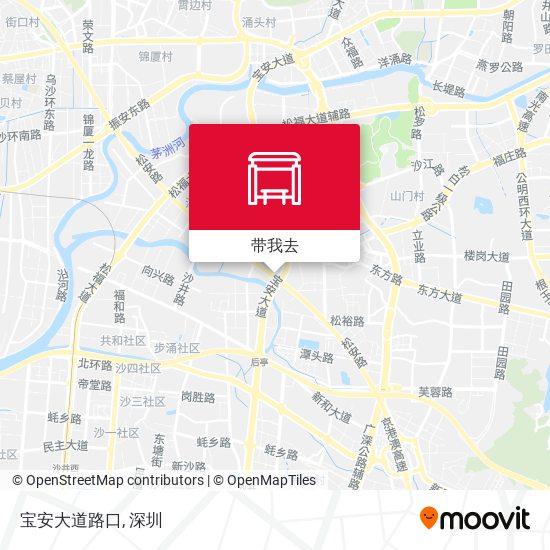 宝安大道路口地图