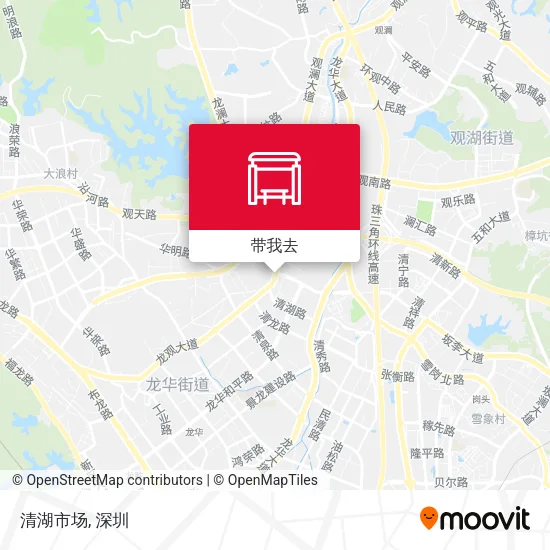 清湖市场地图