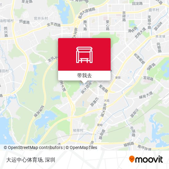 大运中心体育场地图