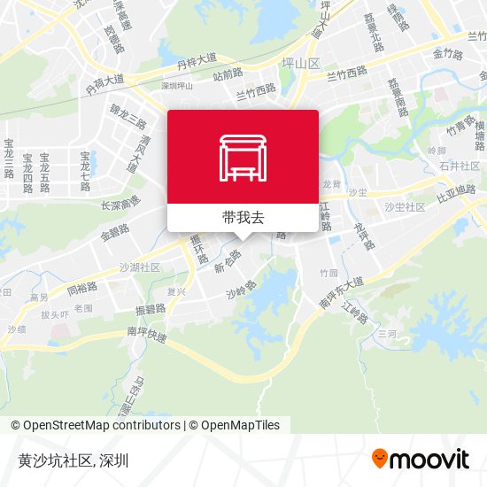 黄沙坑社区地图