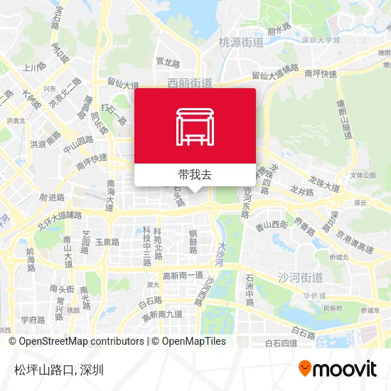 松坪山路口地图