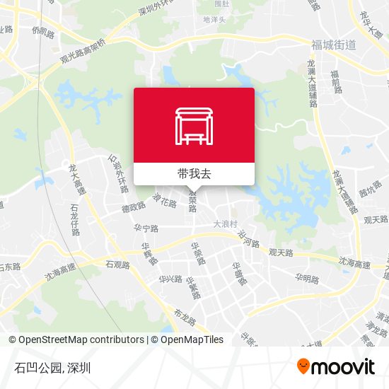 石凹公园地图