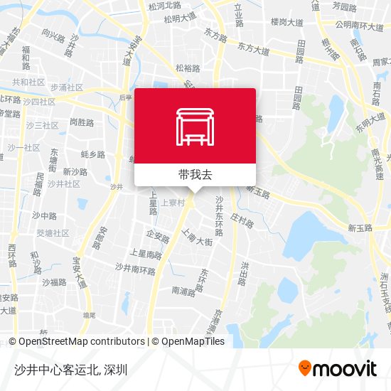 沙井中心客运北地图