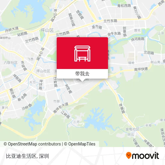 比亚迪生活区地图