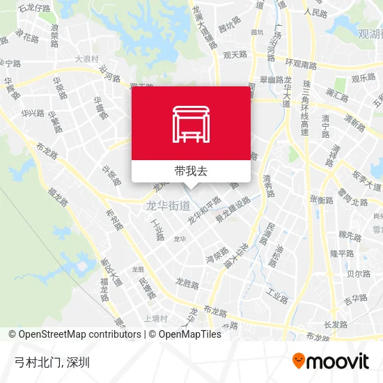 弓村北门地图