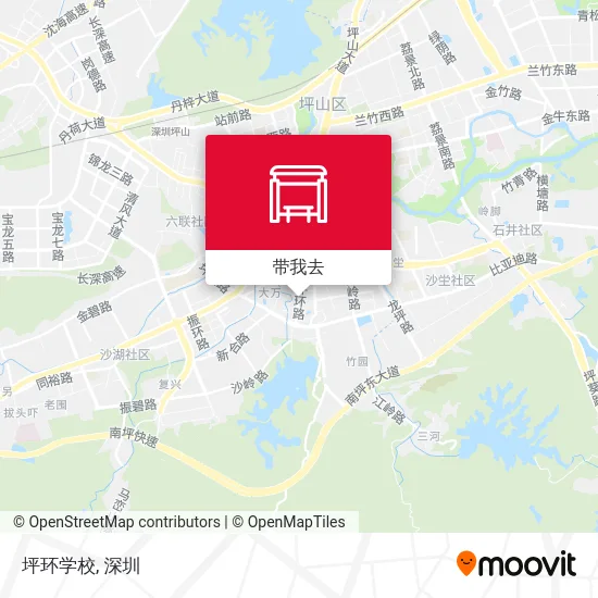 坪环学校地图