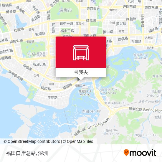 福田口岸总站地图