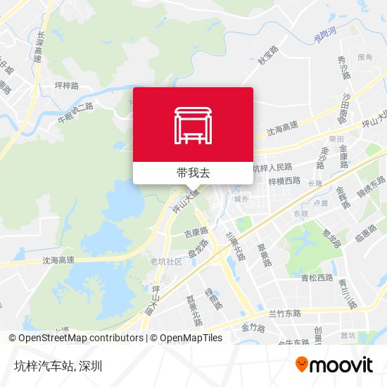 坑梓汽车站地图