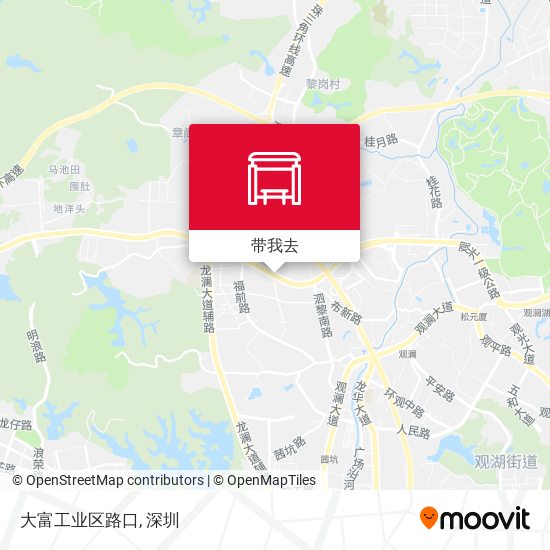 大富工业区路口地图