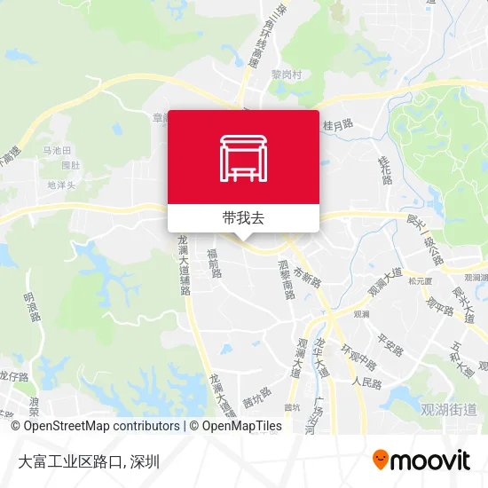 大富工业区路口地图