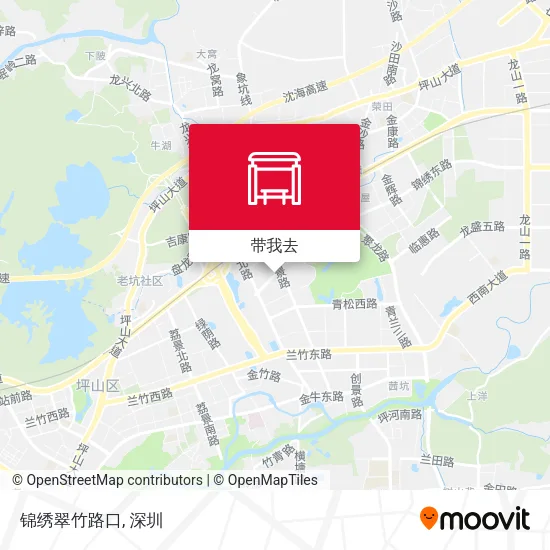 锦绣翠竹路口地图