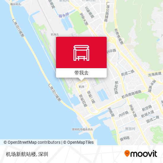 机场新航站楼地图