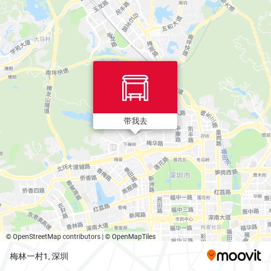 梅林一村1地图