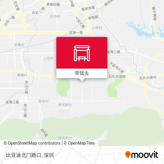 比亚迪北门路口地图