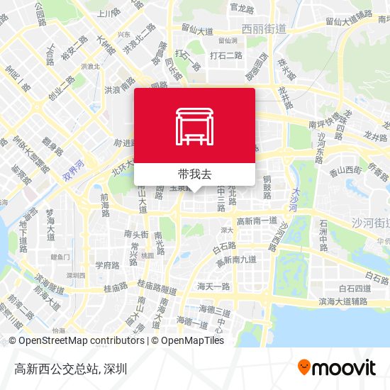 高新西公交总站地图