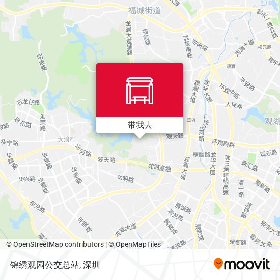 锦绣观园公交总站地图