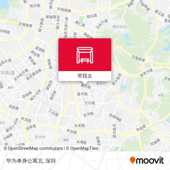 华为单身公寓北地图