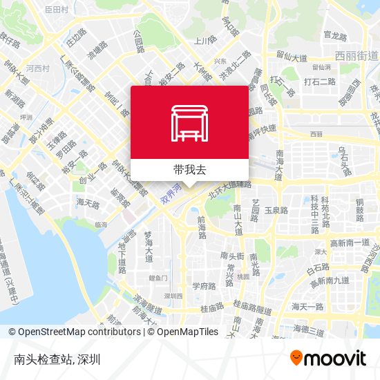 南头检查站地图