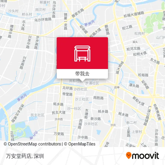 万安堂药店地图