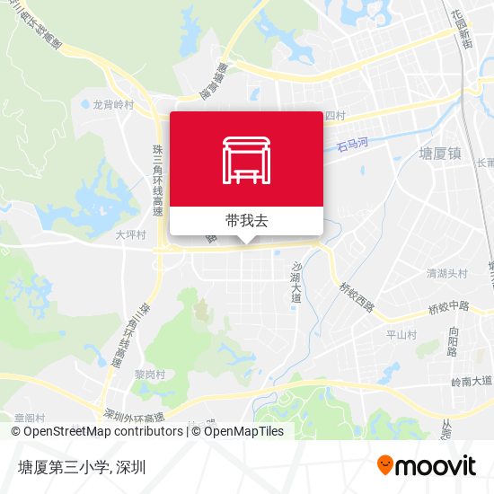 塘厦第三小学地图