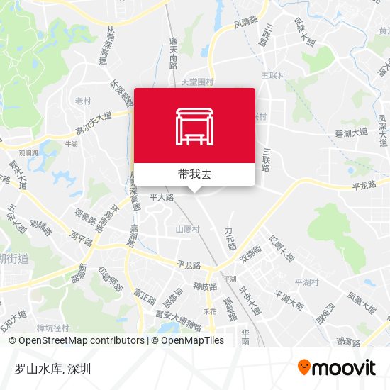 罗山水库地图