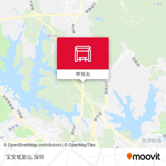 宝安笔架山地图
