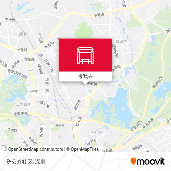鹅公岭社区地图
